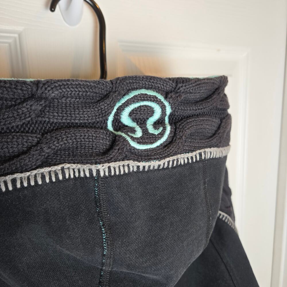 Rare Vintage Lululemon Special Edition Cable-Knit Scuba Hoodie Jacket II SZ 10